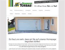 Tablet Screenshot of memminger-torbau.de